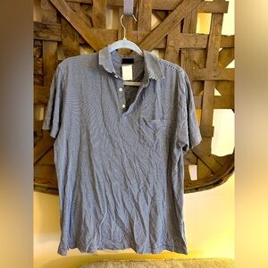 Men’s Striped Patagonia Organic Cotton Polo - size Large